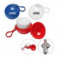 Promotional Portable Spherical Disposable Raincoats With Key Chain